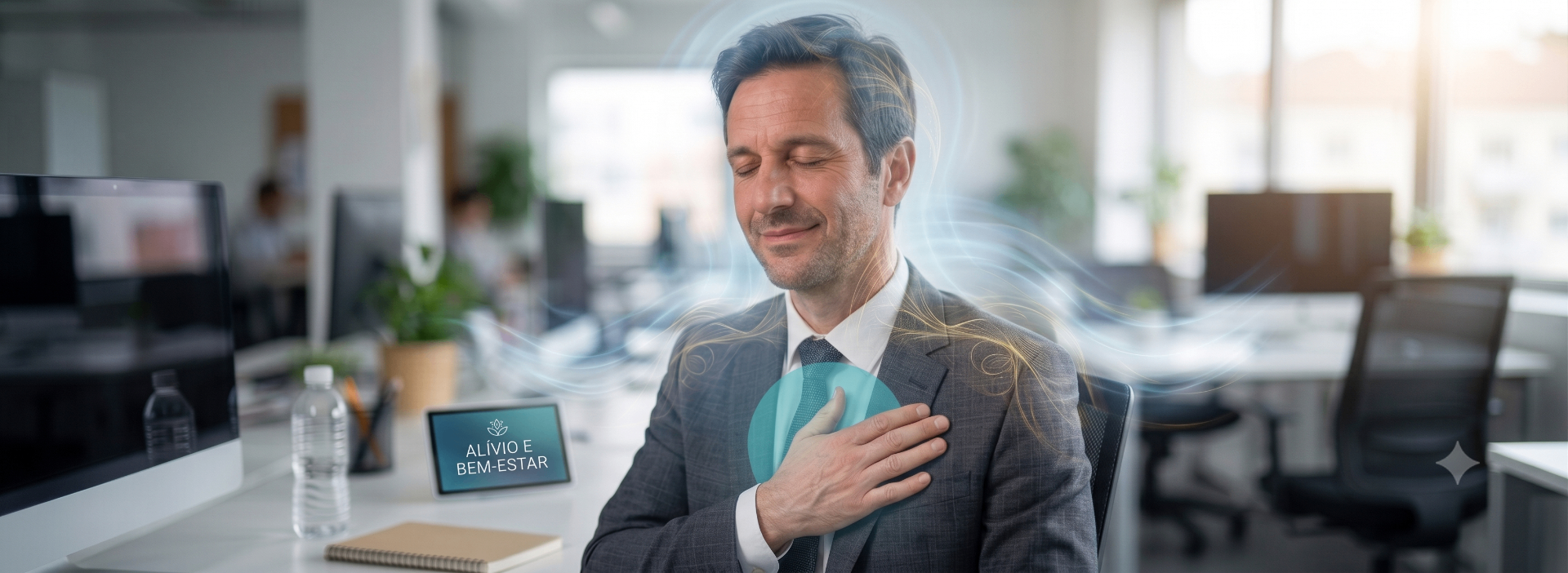 Person feeling relaxed